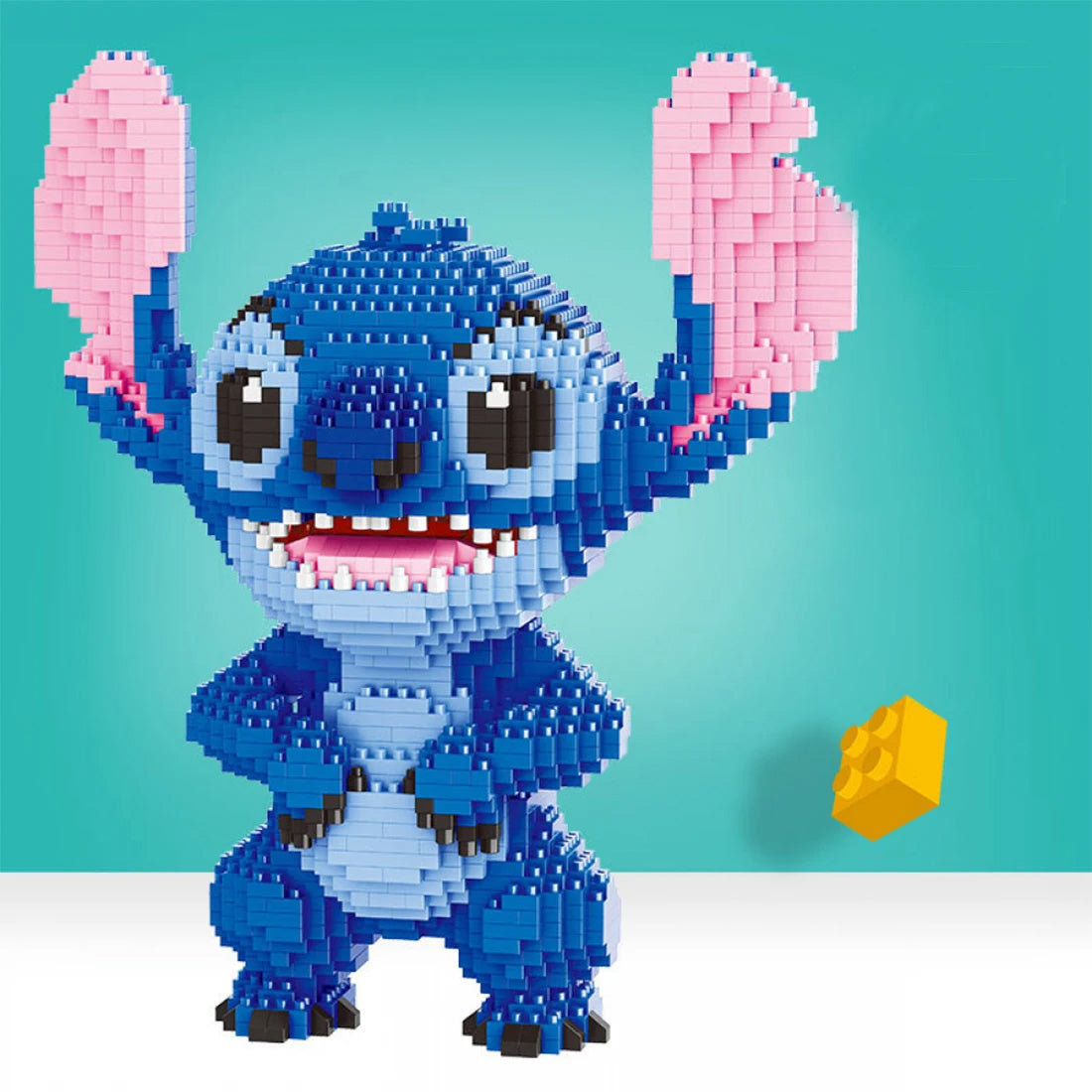 Stitch e Mini Stitch - Blocos de Montagem, 2300+ Micro Peças 3D da Personagem Lilo & Stitch Stitch e Mini Stitch - Blocos de Montagem, 2300+ Micro Peças 3D da Personagem Lilo & Stitch